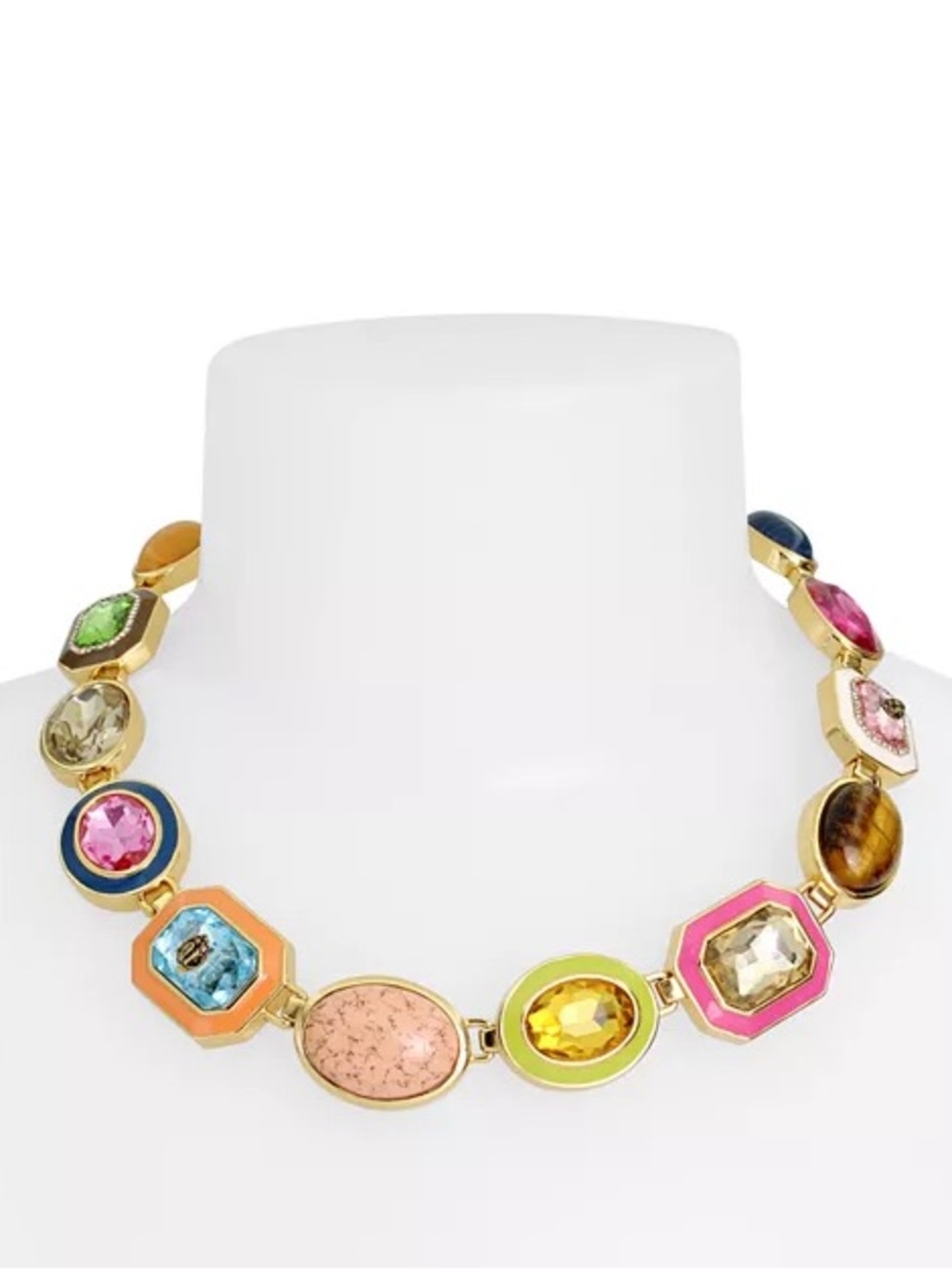 KURT GEIGER LONDON Signature Stone Gem Necklace, 18" NWT - Picture 3 of 4